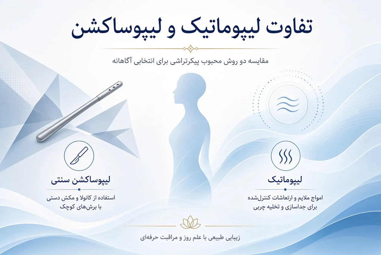 تفاوت لیپوماتیک و لیپوساکشن چیست؟